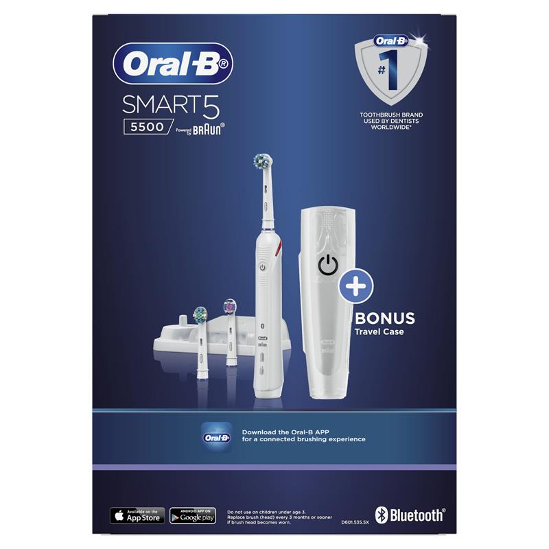 Vooraf wazig Zuinig Buy Oral B Power Toothbrush Smart 5500 White Online at Chemist Warehouse®