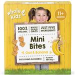 Whole Kids Organic Mini Bites Oat and Banana 4 Pack 80g