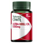 Nature's Own Ultra Krill Oil 1000mg - with Omega 3 - 30 Capsules