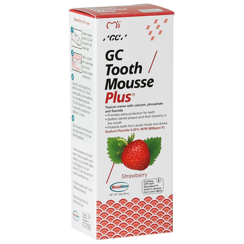 Buy GC Tooth Mousse Plus Strawberry 40g Online at Chemist Warehouse®