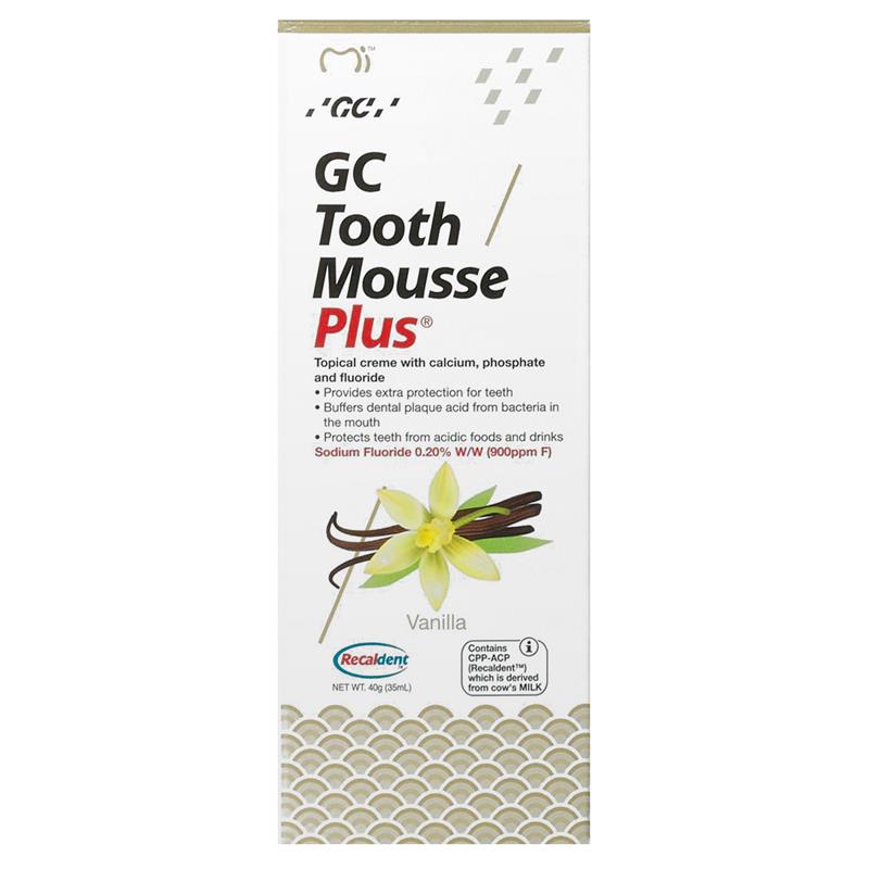 GC Tooth Mousse Vanilla 40g - BeautyCeuticals LLC