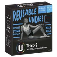 U by Kotex Thinx Reusable Period Undies Briefs Size 10