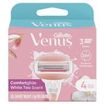 Gillette Venus Comfort Glide White Tea Blade Refills 4 Pack