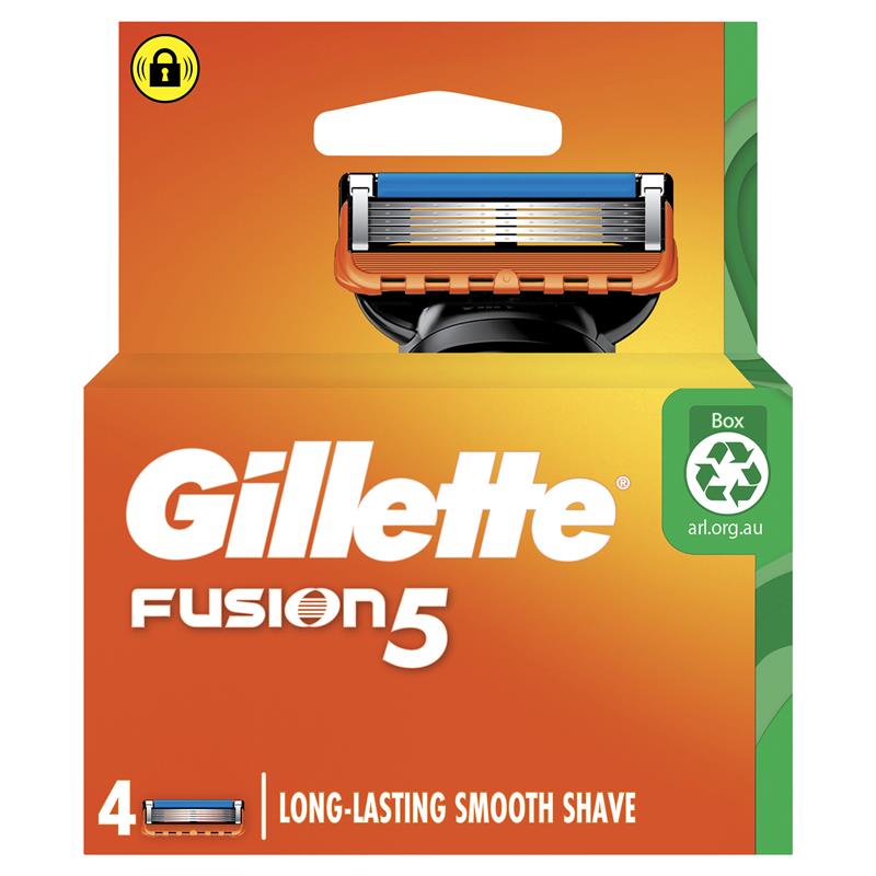 Buy Gillette Fusion Manual Razor Blades 4 Pack Online At Chemist Warehouse®
