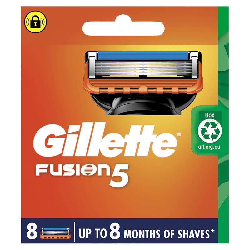 Buy Gillette Fusion Manual Razor Blades 8 Pack Online At Chemist Warehouse®