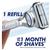 Gillette Skinguard Manual Razor + 2 Blade Refills