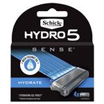 Schick Hydro 5 Sense Hydrate Mens Refill Razor Blades 4pk