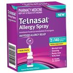 Telnasal Allergy Spray - Nasal Spray - Hayfever Allergy Non-Drowsy Relief - 280 Doses 