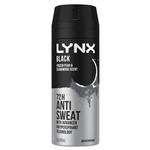 Lynx Deodorant Antiperspirant Black 165ml