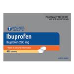 Wagner Health Ibuprofen 200mg 48 Tablets Blister Pack