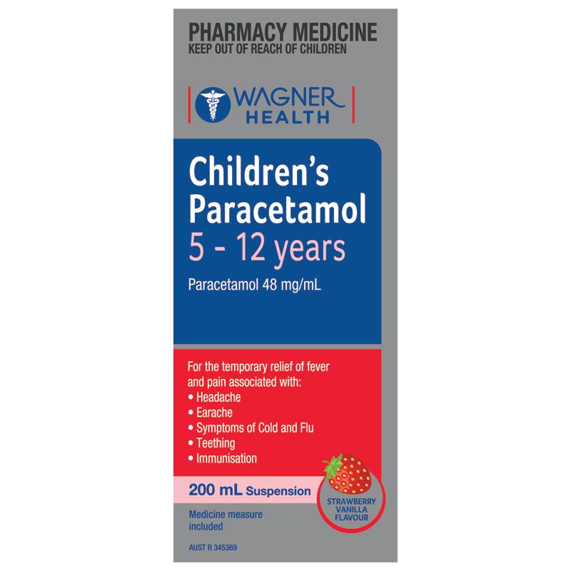 Buy Wagner Health Childrens 512 Years Paracetamol 200ml Online at