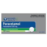 Wagner Health Paracetamol 500mg 100 Tablets Blister Pack