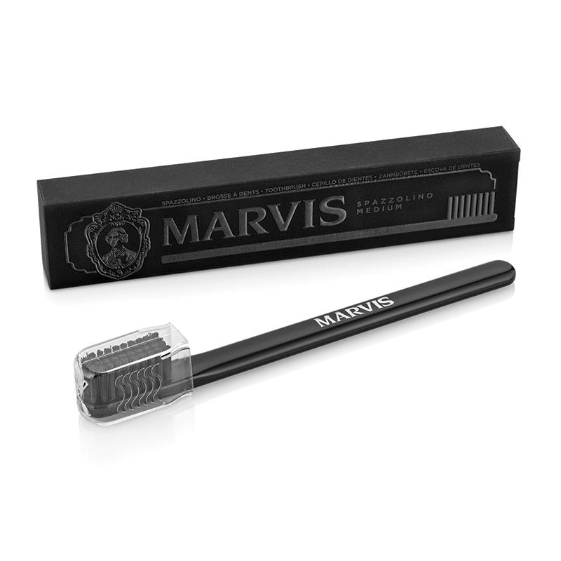 Buy Marvis Toothbrush Black Medium Online | Ultra Beauty