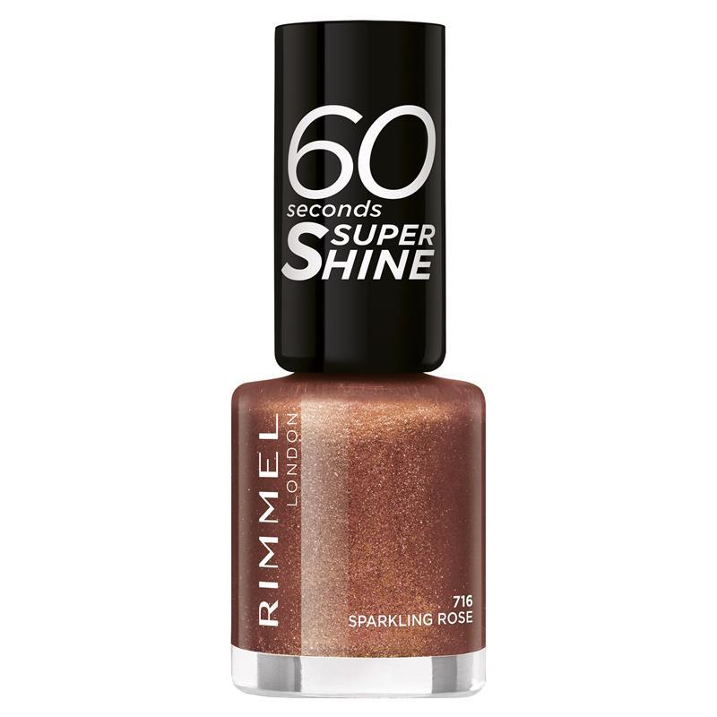 Buy Rimmel 60 Second Nail Polish 716 Sparkling Rose Online at Chemist