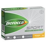 Berocca Sport B Vitamins & Electrolytes Orange Flavour 14 Powder Sachets