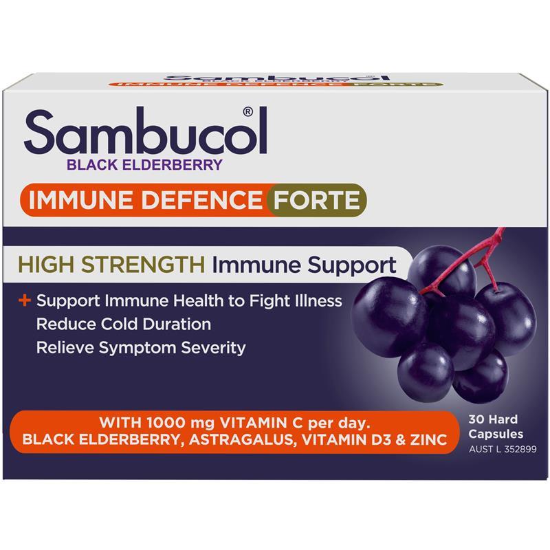 Sambucol Immune Defence Forte High Strength 30 Capsules product image