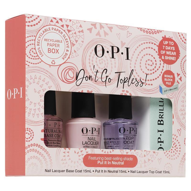 Buy OPI Nail Polish Put It In Neutral Gift Set With Bonus Block File