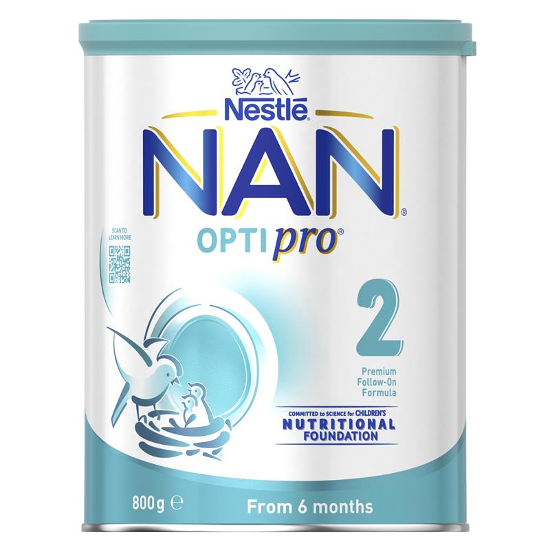 Buy Nestle NAN OPTIPRO 2 Premium Baby Follow-on Formula Powder, From 6 to  12 Months – 800g Online at Chemist Warehouse®