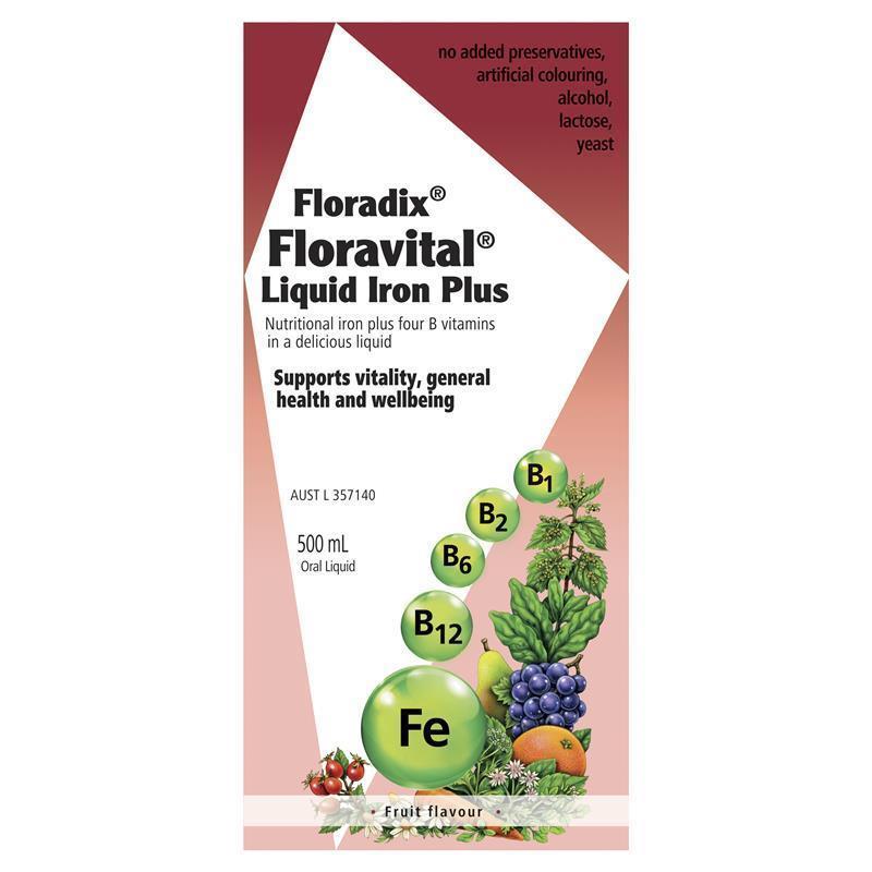 Buy Floradix Floravital Liquid Iron Plus 500ml Oral Liquid New Look ...