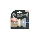 Tommee Tippee Breast-like Soother, 6-18 months, 2 Pack, One Day and One Night Soother