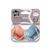 Tommee Tippee Natural Latex Cherry Soothers, Symmetrical Design, BPA-Free, 6-18m, Pink and Blue, Pack of 2 Dummies
