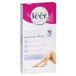 Veet Pure Cold Wax Strips Leg 20 Pack