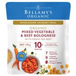 Bellamys Organic Mixed Vegetable & Beef Bolognese 170g