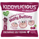 Kiddylicious Melty Buttons Raspberry & Beetroot 6g