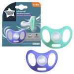 Tommee Tippee Closer to Nature Sensitive Soother 6-18 Months 2 Pack