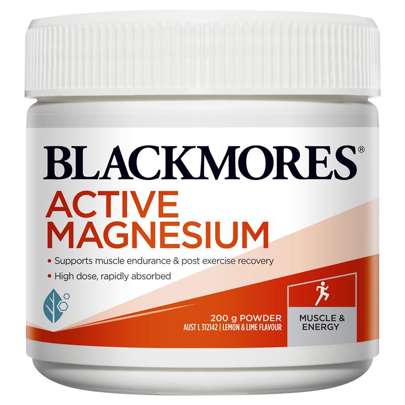 Buy Blackmores Active Magnesium 200g Powder Online At Chemist Warehouse®