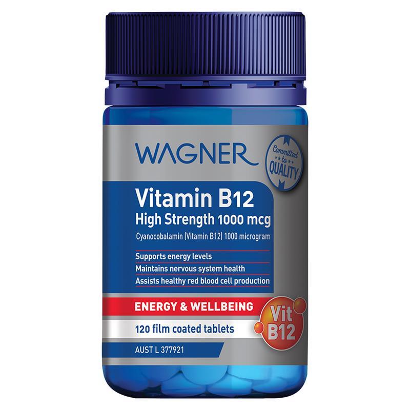 Wagner Vitamin B12 High Strength 1000mcg 120 Tablets