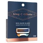 King C Gillette Neck Razor Blades 3 Pack
