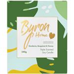 Byron Home Mum Triple Scented Soy Candle Gardenia Bergamot & Honey 240g