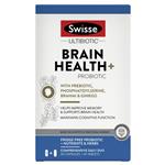 Swisse Ultibiotic Brain Health + Probiotic 30 Capsules + 30 Tablets