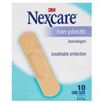 Nexcare Tan Plastic Strips Sachet 10 Pack Single