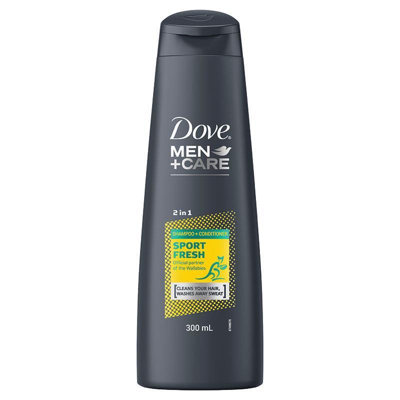 Buy Dove for Men 2 in 1 Shampoo Wallabies Sport 300ml Online Chemist Warehouse®