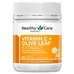 Healthy Care Vitamin C + Olive Leaf Extract 90 Capsules