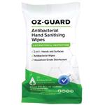 Oz Guard Antibacterial Hand Sanitising Wipes 20 Pack