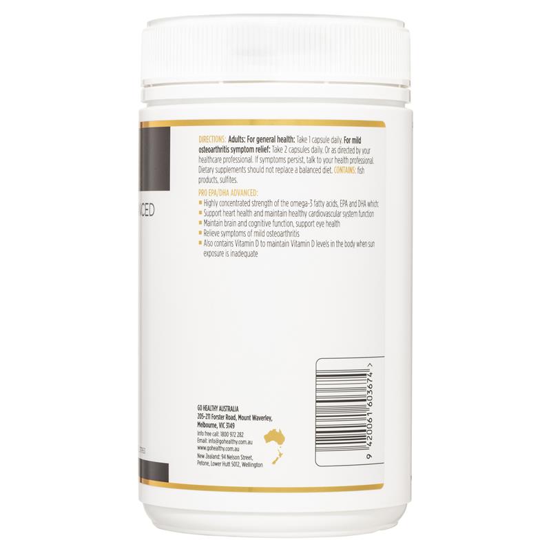 Buy GO Healthy Pro EPA/DHA Advanced 240 Softgel Capsules Online at ...