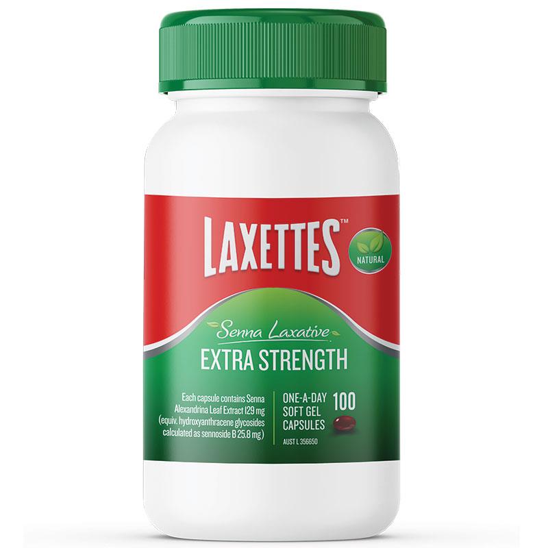 Buy Laxettes Senna Laxative Extra Strength 100 Soft Gel Capsules Online At Chemist Warehouse®