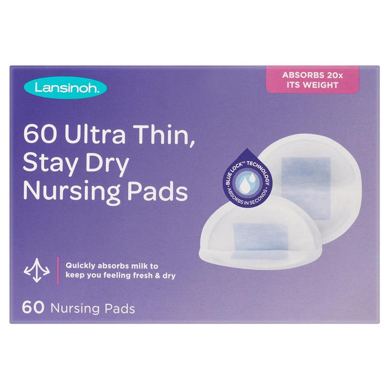 Buy Lansinoh Ultra Thin Stay Dry Nursing Pads 60 Pack Online at