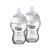 Tommee Tippee Closer to Nature Glass Baby Bottles, Medium Flow Breast-Like Teat with Anti-Colic Valve, 250ml, Pack of 2, Clear