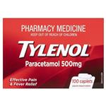 Tylenol Paracetamol 100 Caplets