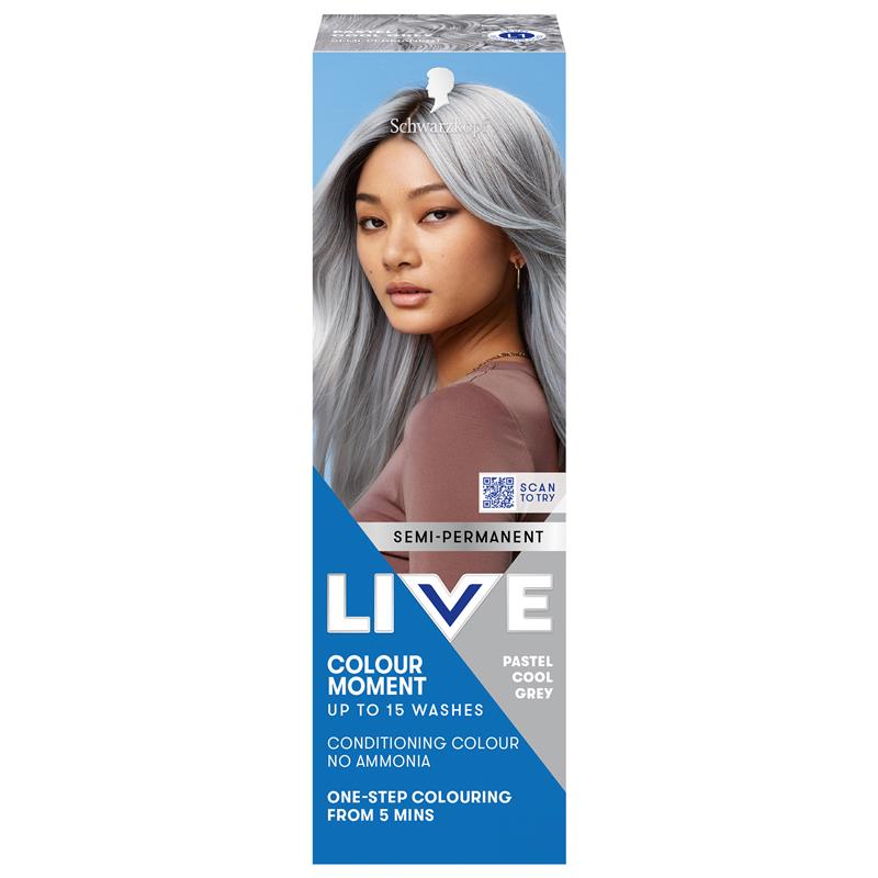 Buy Schwarzkopf Live Colour Pastels Cool Grey 75ml Online At Chemist 
