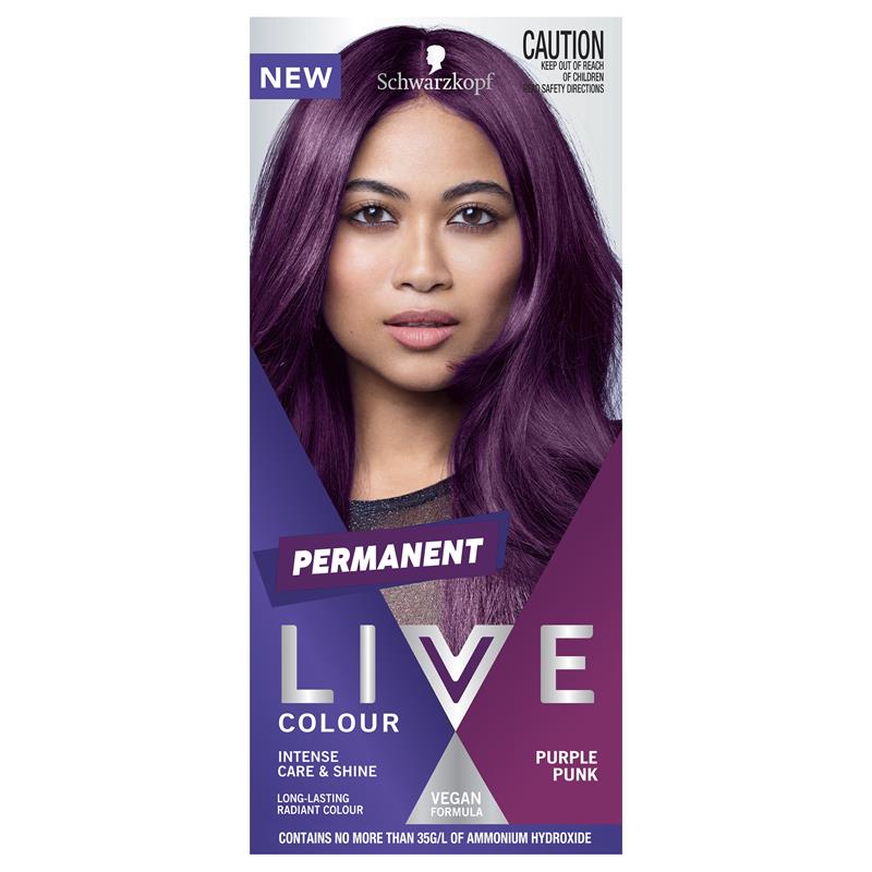 Buy Schwarzkopf Live Colour Permanent Purple Punk Online at Chemist  Warehouse®