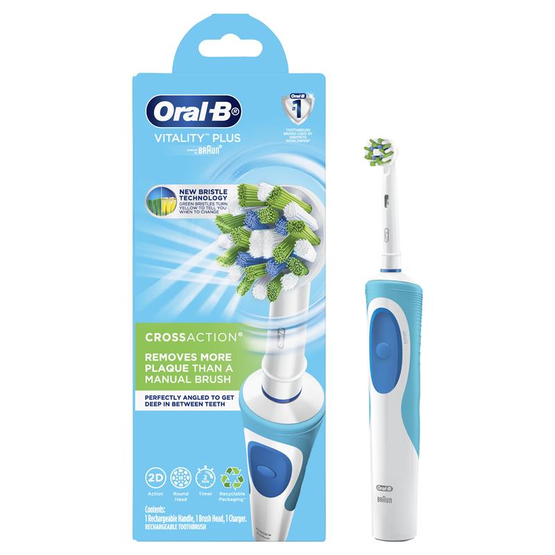 Oral-B Vitality 100 CrossAction White Electric Rechargeable Toothbrush
