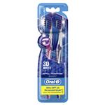 Oral B Toothbrush 3D White 2 Pack 