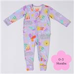 Bambi Mini Co. Wrigglesuit 0-3 Months Pastel Lilac