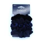 Capelli School Scrunchie Navy  5 Pack