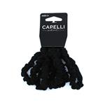 Capelli School Skinny Scrunchie Black 5 Pack